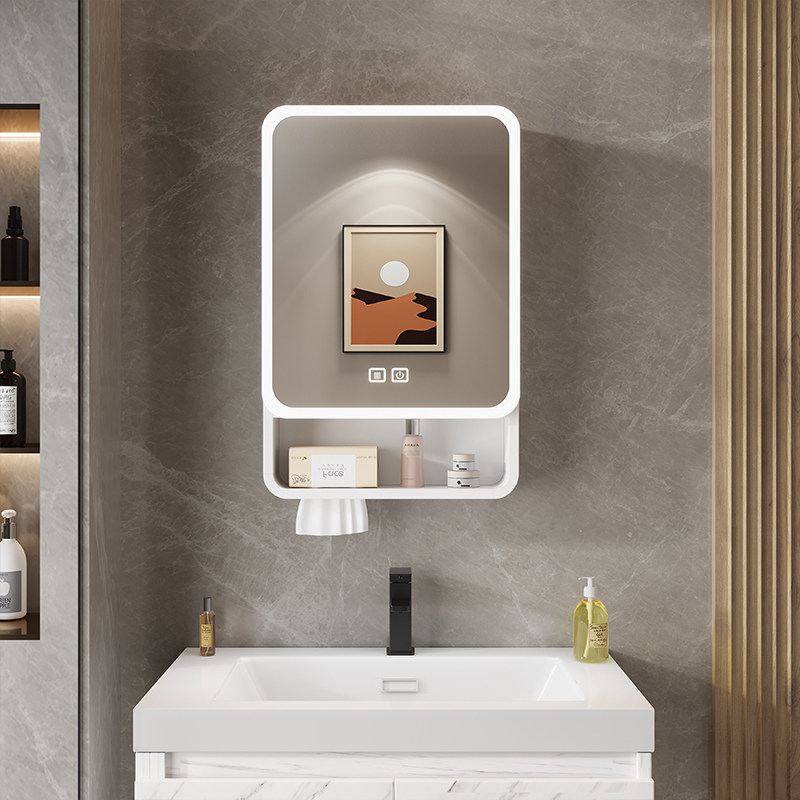 Home Bathroom Mirror - Органайзер-зеркало для ванной комнаты, шкафчик для