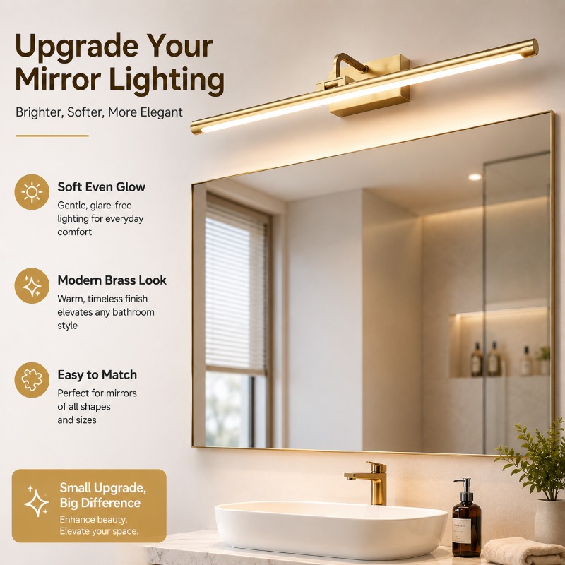 Home Bathroom Mirror - Винтажный светодиодный светильник для зеркала 40см