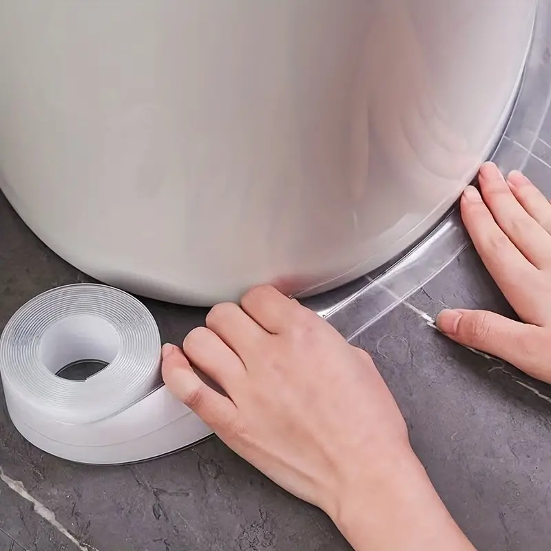 Bathroom Home Improvement - 1 рулон водонепроницаемой прозрачной самоклеящейся ленты