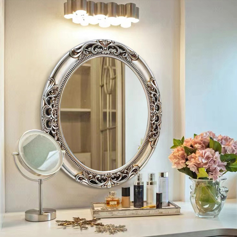 Home Bathroom Mirror - Европейское овальное полое зеркало для ванной
