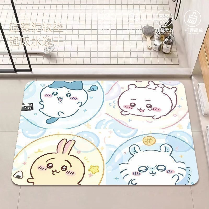 Home Edit Bathroom - Аниме-коврик для ванной Chiikawa Hachiware Usagi