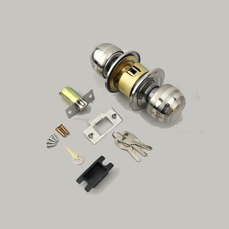 Home Bathroom Lock - Нержавеющая сталь, золотой круглый шар, набор