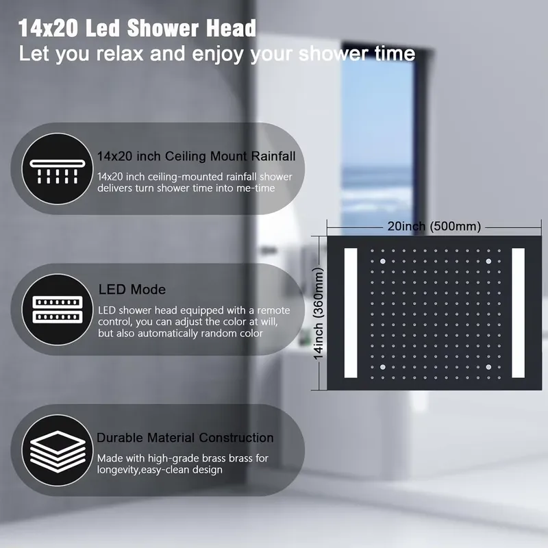 Двойная душевая система с верх – обзор и цена Shower Head Rain