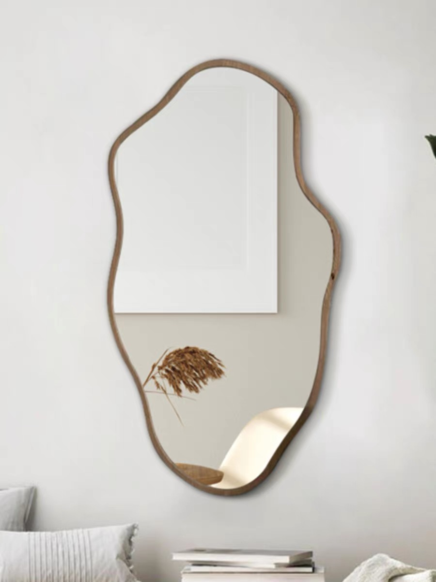Асимметричное деревянное насте – обзор и цена Home Bathroom Mirror