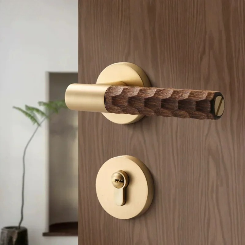 Деревянная дверная ручка, цинк – обзор и цена Home Bathroom Lock