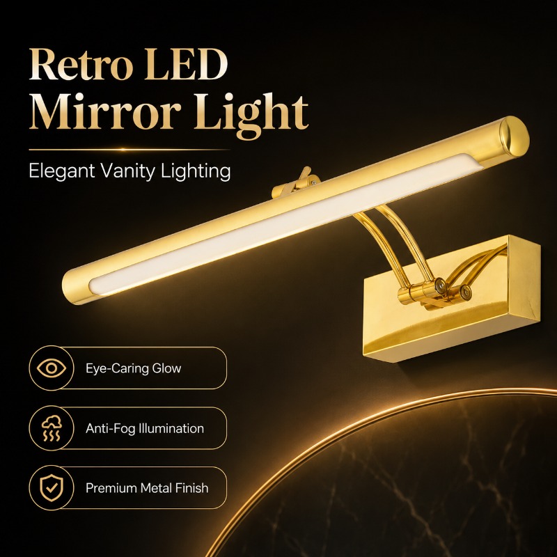 Винтажный светодиодный светиль – обзор и цена Home Bathroom Mirror