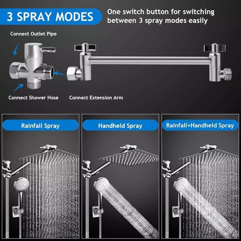 Комплект душевой системы из не – обзор и цена Shower Head Rain
